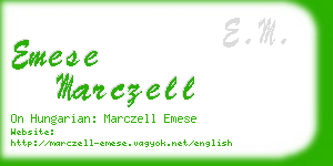 emese marczell business card